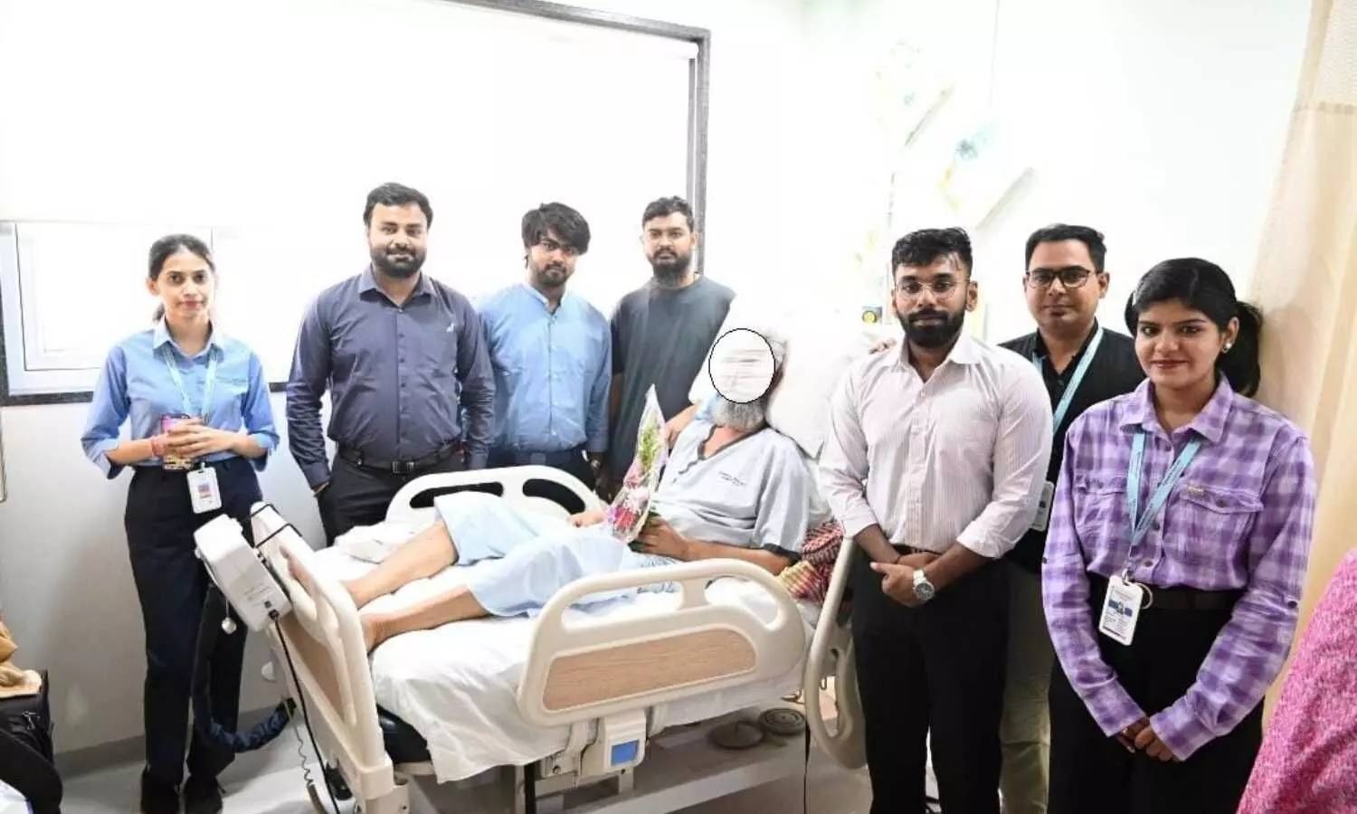 Zynova Shalby Hospital team and bangladeshi patient treated for rare superior mesenteric artery thrombosis