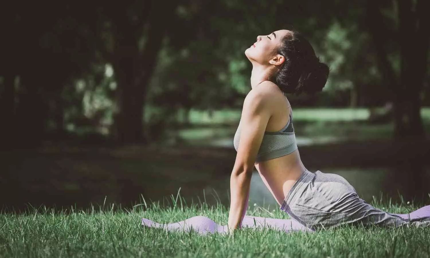 Image representing person doing yoga