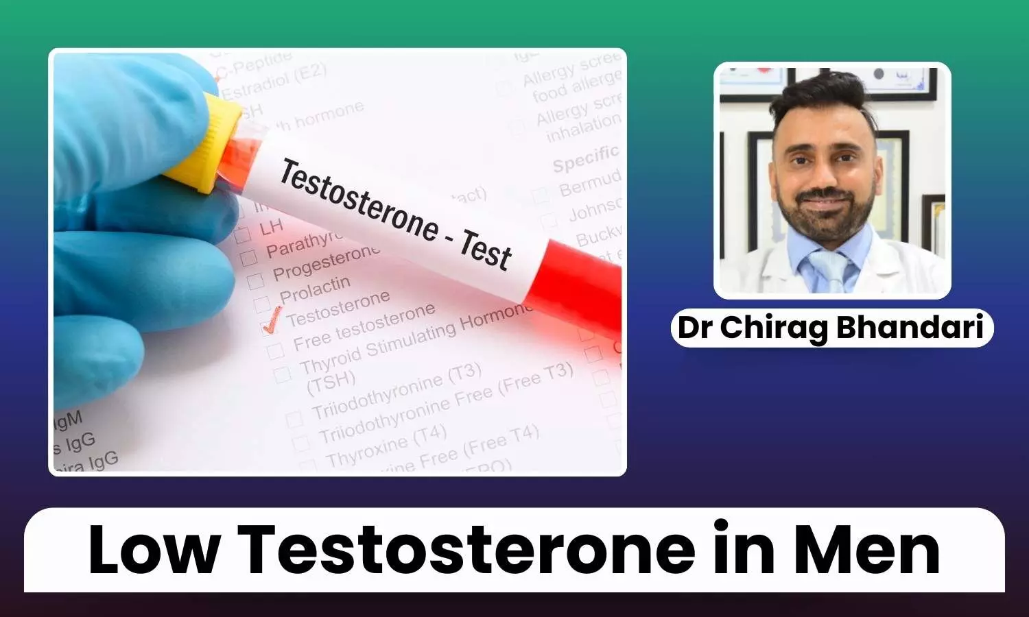 Featured image representing testosterone test