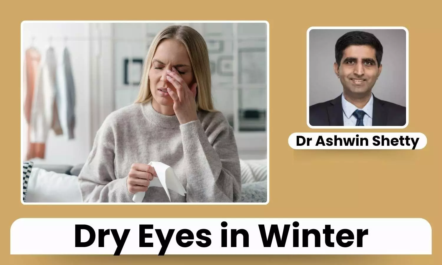 Featured image representing dry eyes in winter