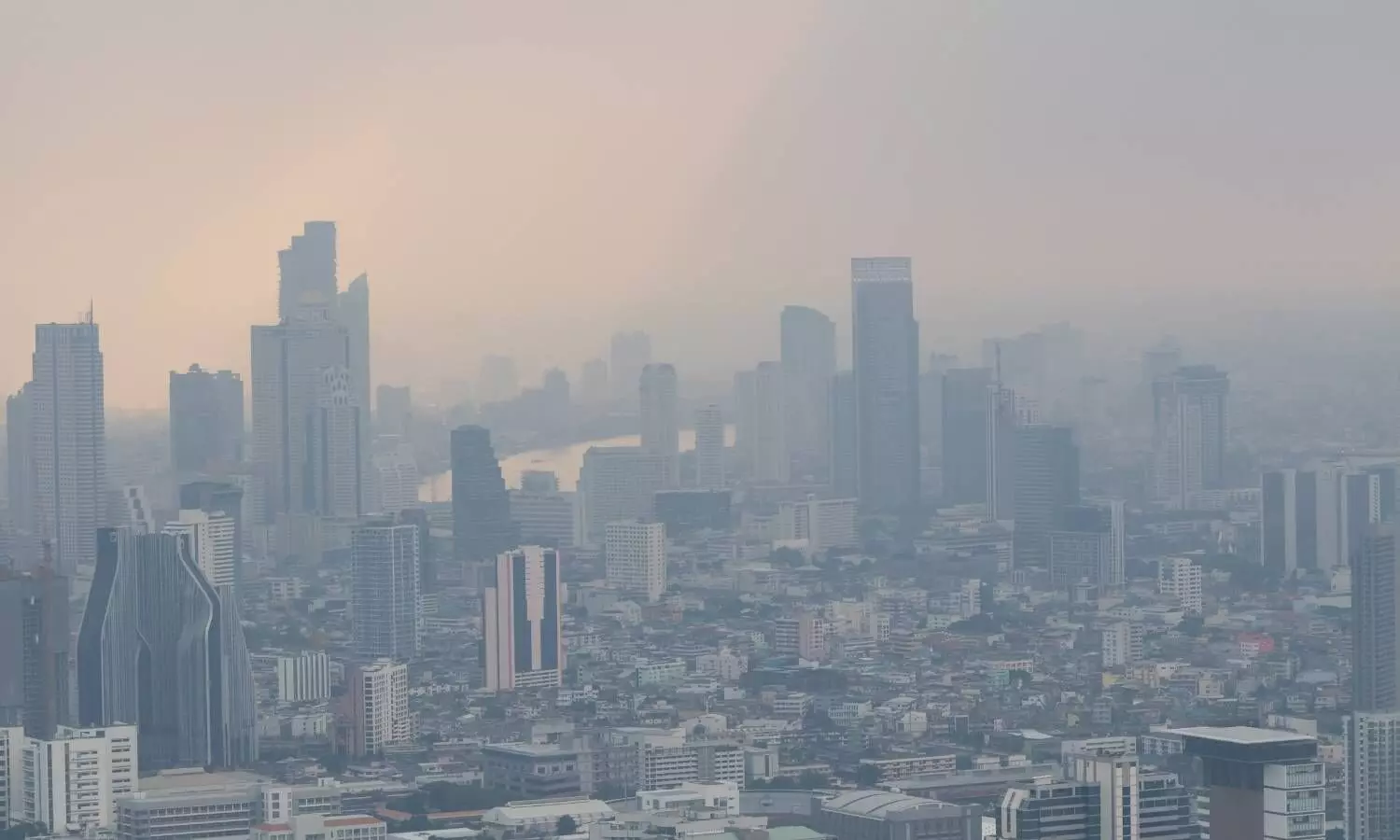 Image representing air pollution in densely populated areas