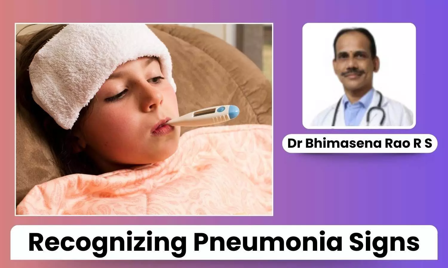 Featured image representing pneumonia signs