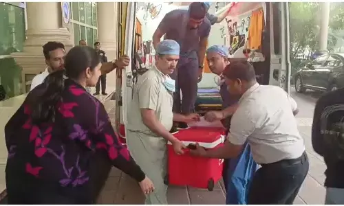 ग्रीन कॉरिडोर के जरिए ठाणे से डोनर हार्ट सिर्फ 17 मिनट में पहुंचाया गया