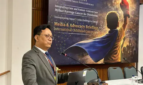 स्वास्थ्य मंत्रालय के अधिकारी ने 2030 तक बाल कैंसर में 60 प्रतिशत सर्वाइवल दर का लक्ष्य बताया स्वास्थ्य मंत्रालय के अधिकारी ने 2030 तक बाल कैंसर में 60 प्रतिशत सर्वाइवल दर का लक्ष्य बताया